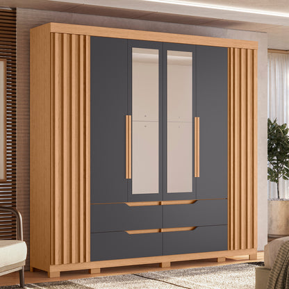 Guarda-Roupa Doble Casal 6 Portas em MDP