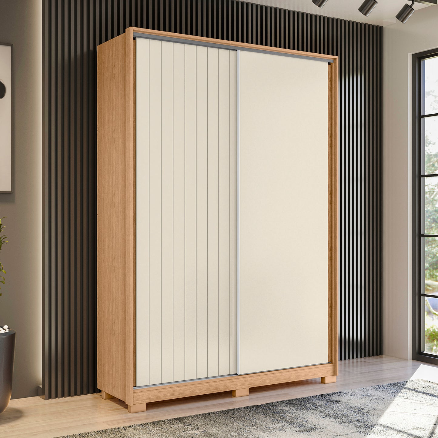 Guarda-Roupa Frizatto Solteiro 2 Portas em MDP