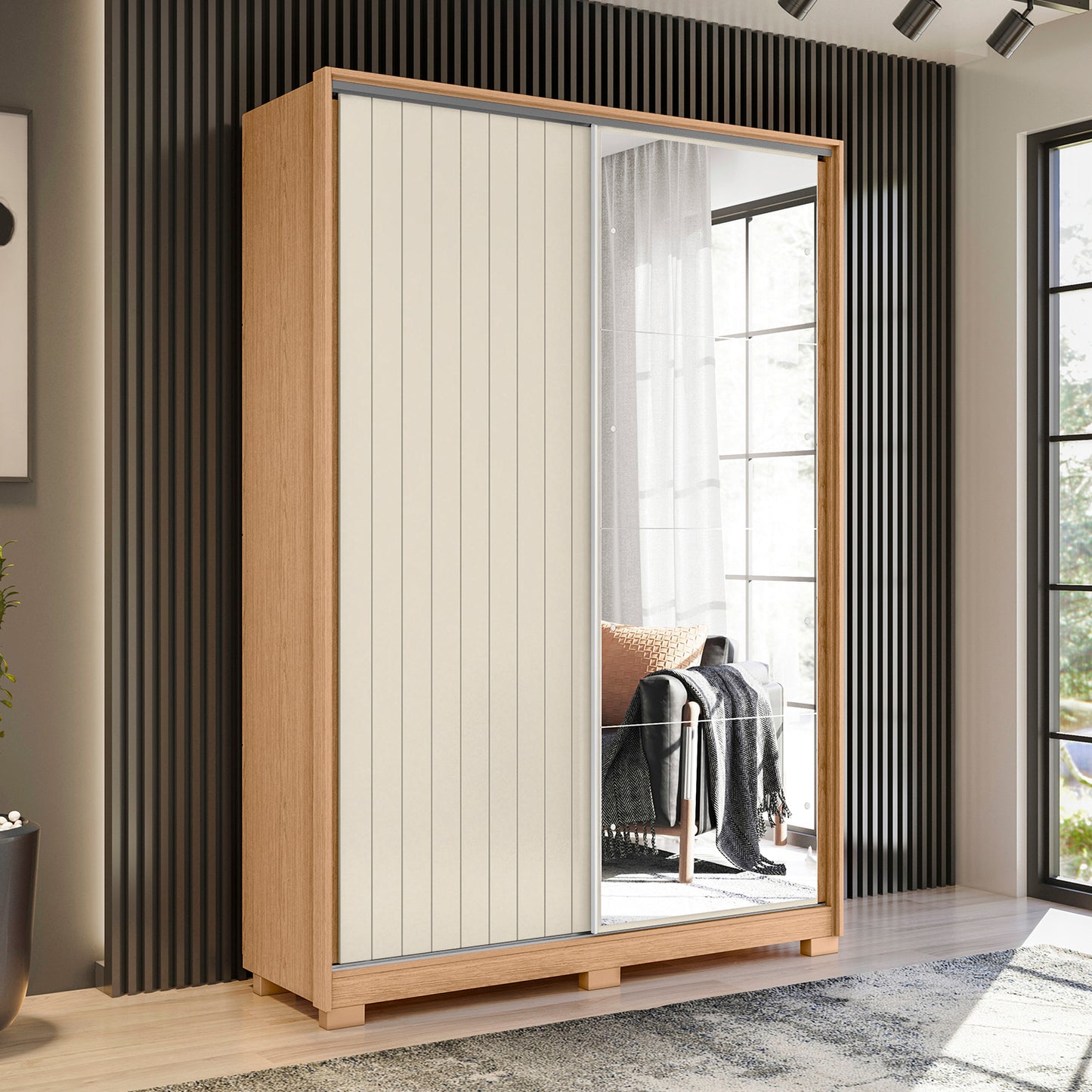 Guarda-Roupa Frizatto Solteiro 2 Portas em MDP