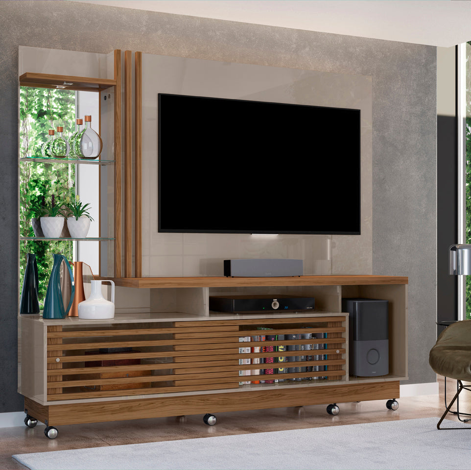 Home Theater Frizz Plus com Portas Deslizantes e Iluminação LED