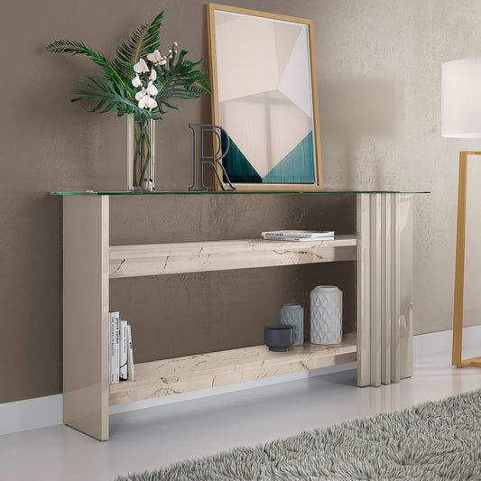 Aparador Frizz Tampo em Vidro