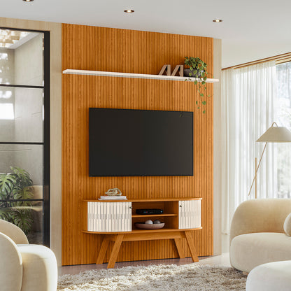 Composição New Silverstone com Painel Piso-Teto e Bancada