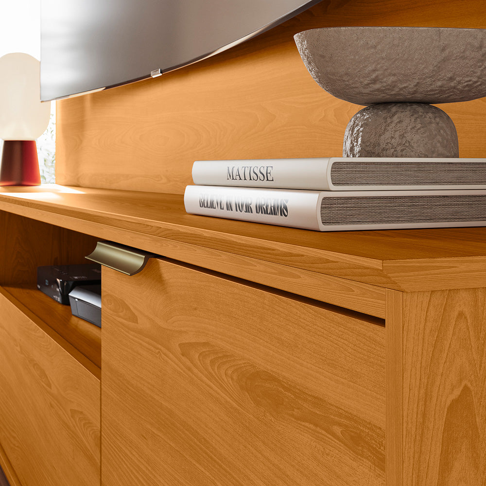 Home Theater Nilo Design Curvo Contemporâneo