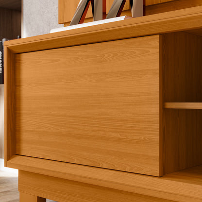 Home Theater Siena Design com Frisos Verticais