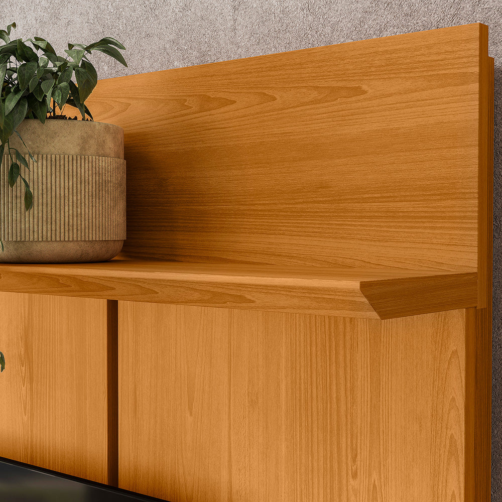 Home Theater Siena Design com Frisos Verticais