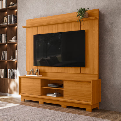 Home Theater Siena Design com Frisos Verticais