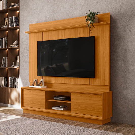 Home Theater Siena Design com Frisos Verticais