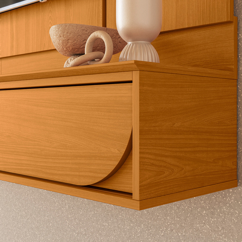 Painel Suspenso para TV Aura com Portas Deslizantes