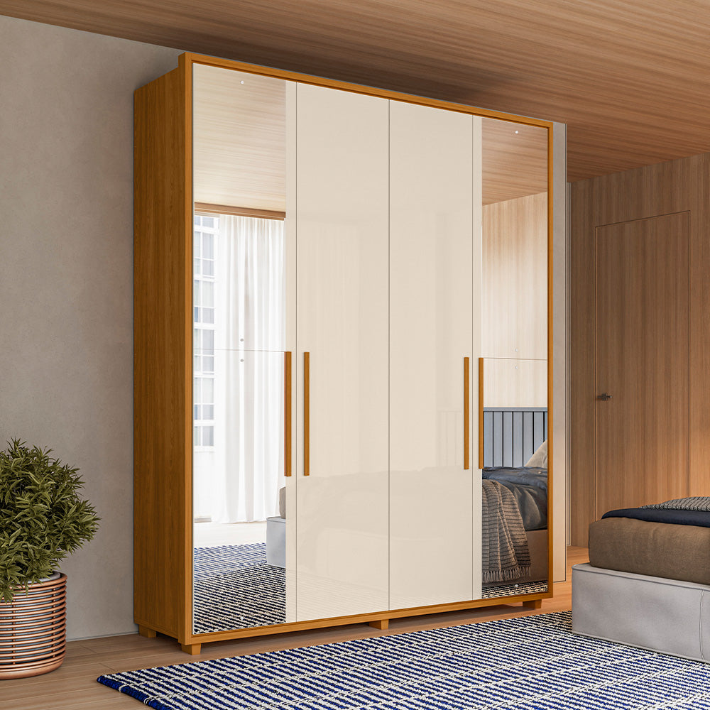 Guarda-roupa Greco 100% MDF 4 Portas e 3 Gavetas