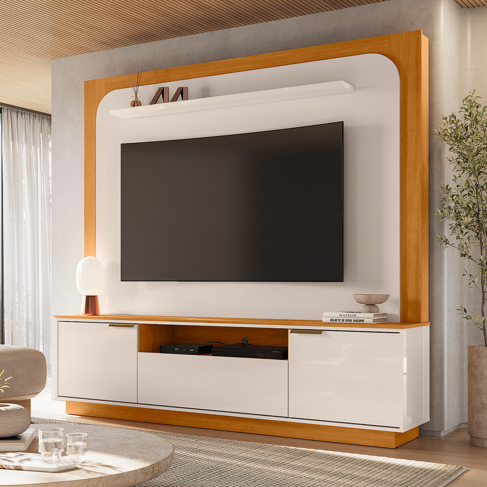Home Theater Nilo Design Curvo Contemporâneo