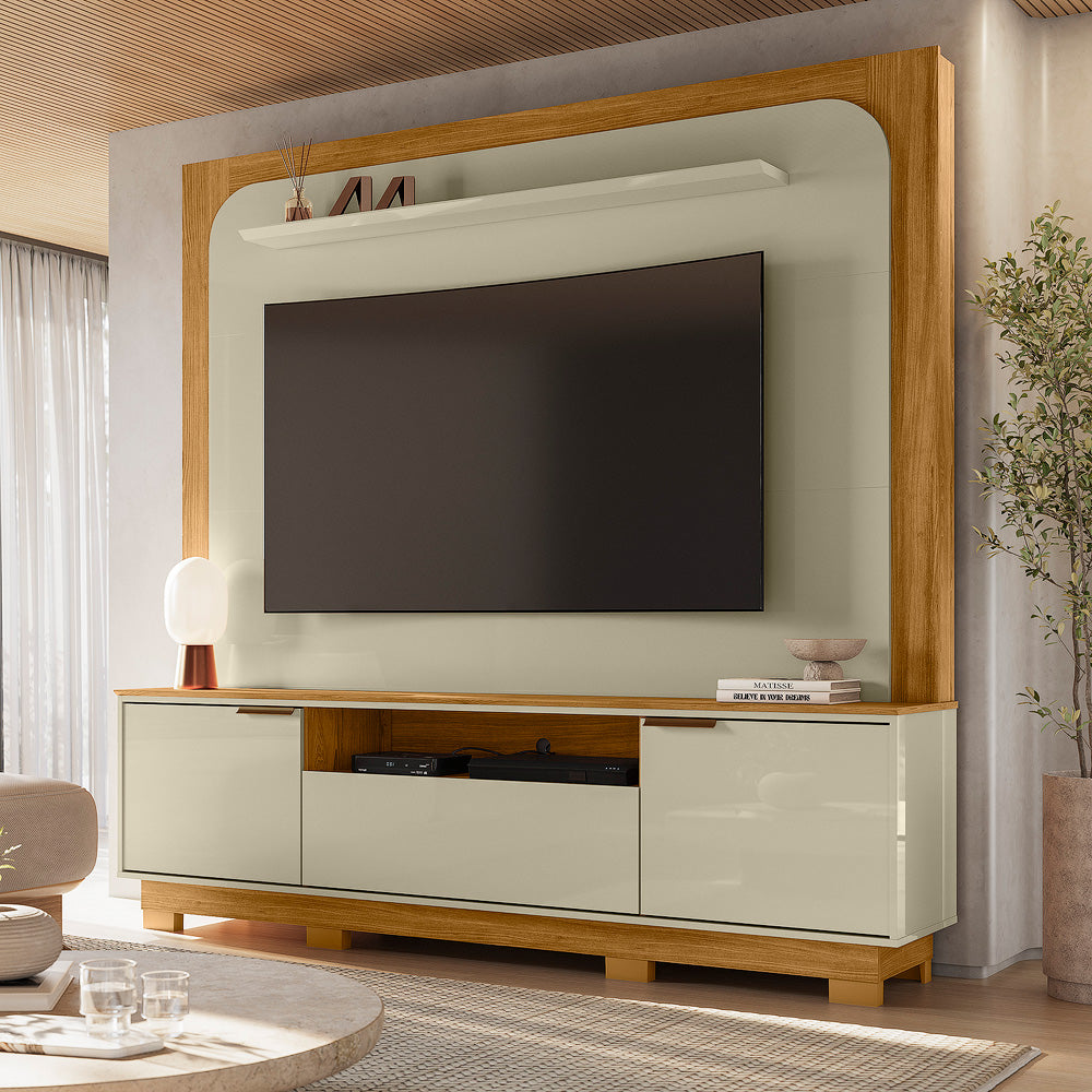 Home Theater Nilo Design Curvo Contemporâneo