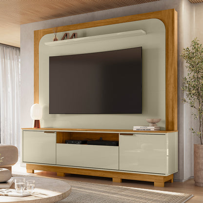 Home Theater Nilo Design Curvo Contemporâneo