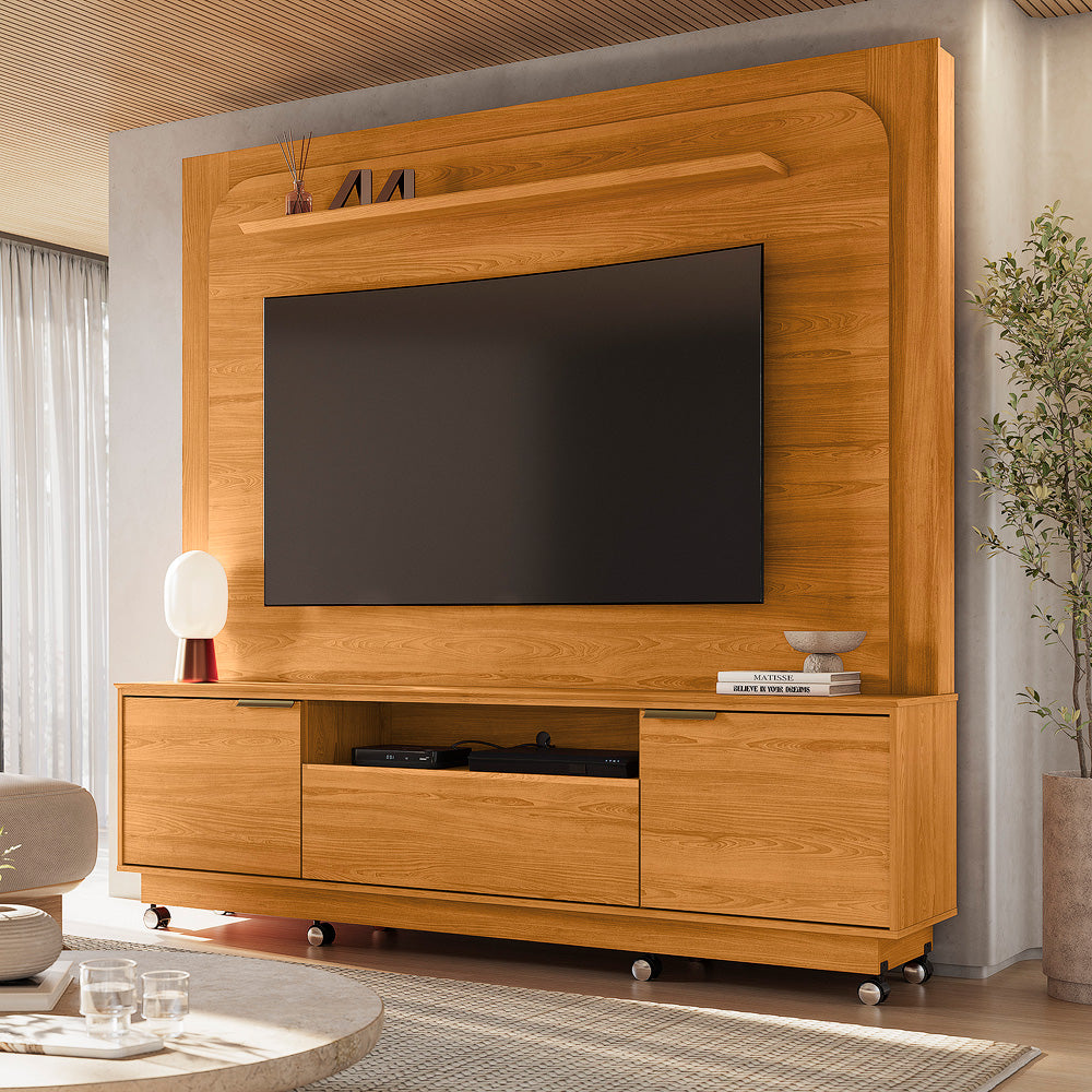 Home Theater Nilo Design Curvo Contemporâneo