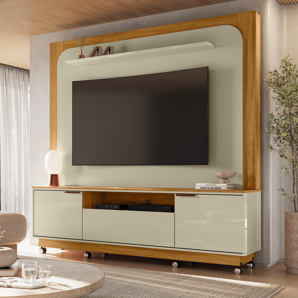 Home Theater Nilo Design Curvo Contemporâneo
