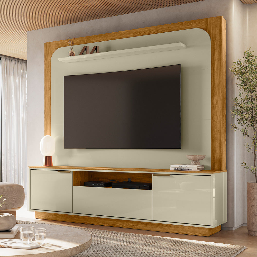 Home Theater Nilo Design Curvo Contemporâneo
