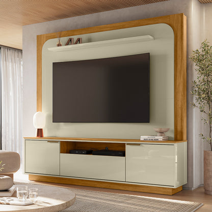 Home Theater Nilo Design Curvo Contemporâneo