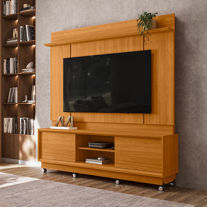 Home Theater Siena Design com Frisos Verticais