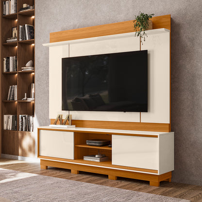 Home Theater Siena Design com Frisos Verticais