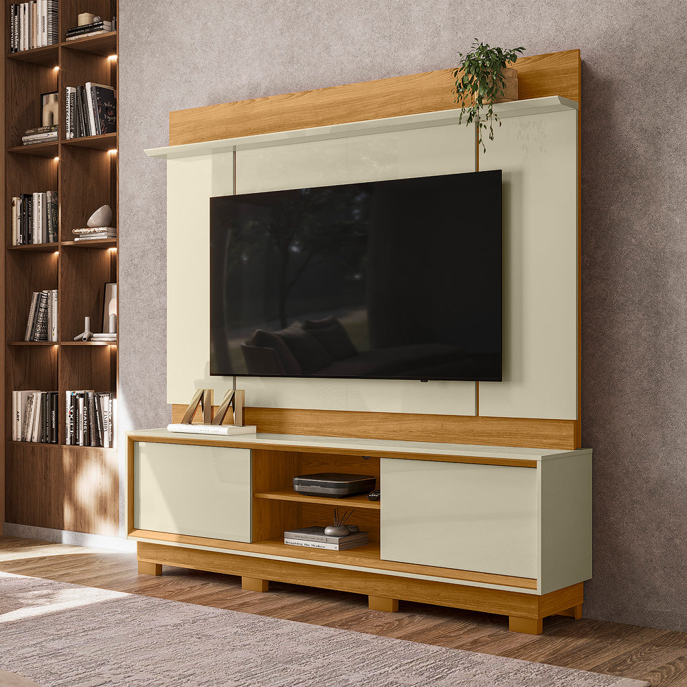 Home Theater Siena Design com Frisos Verticais