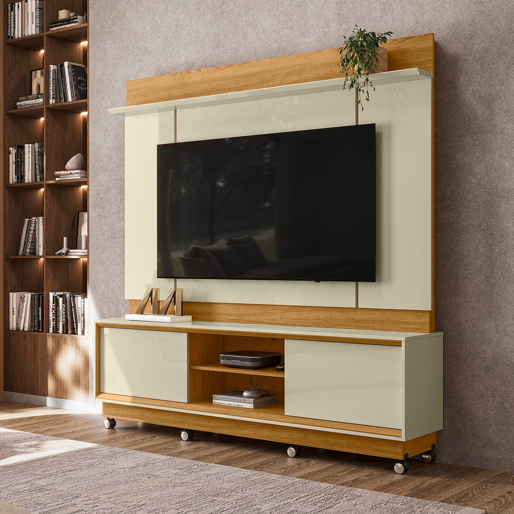 Home Theater Siena Design com Frisos Verticais