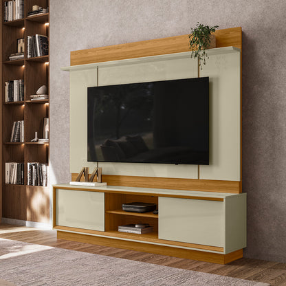 Home Theater Siena Design com Frisos Verticais