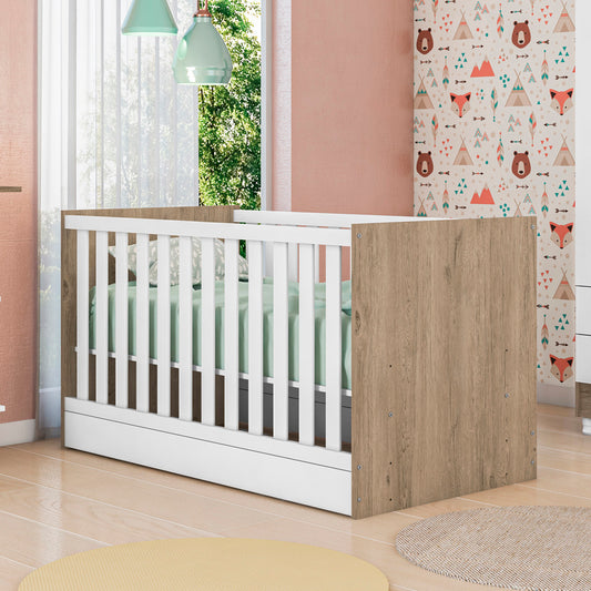 Berço com Mini Cama Doce Sonho Multifuncional