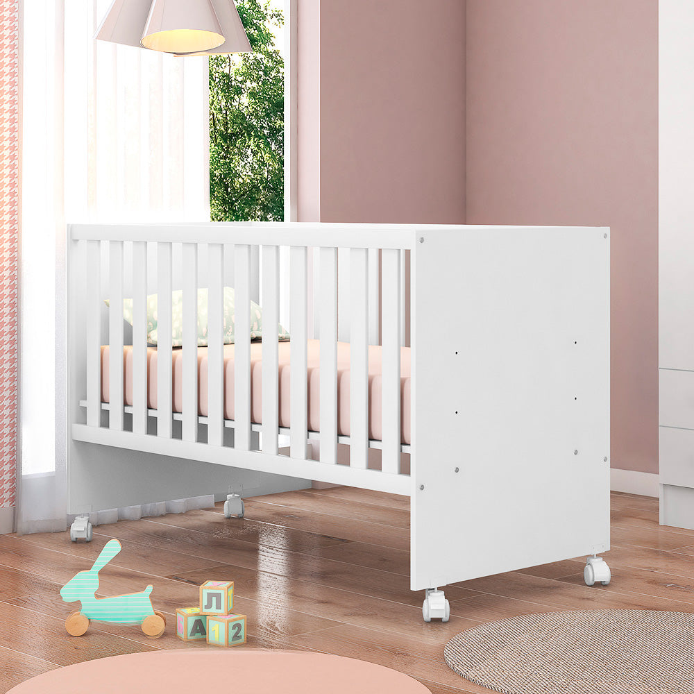 Berço Doce Sonho Reto com Suporte para Mosquiteiro