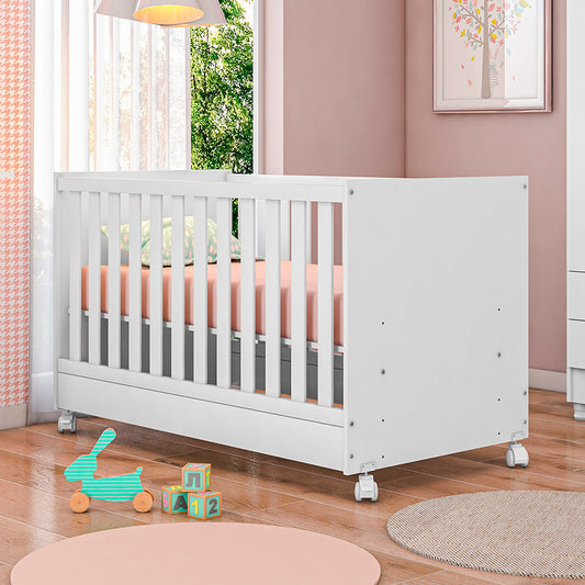 Berço com Mini Cama Doce Sonho Multifuncional