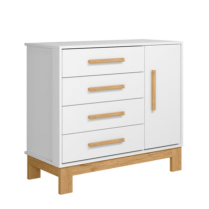 Cômoda Sapateira com 1 Porta e 4 Gavetas Q Encanto Slim