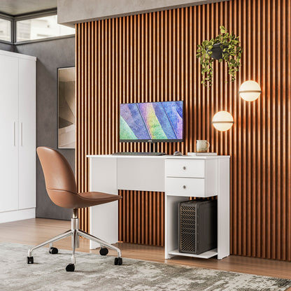 Mesa Escrivaninha com 2 Gavetas e Prateleira para CPU