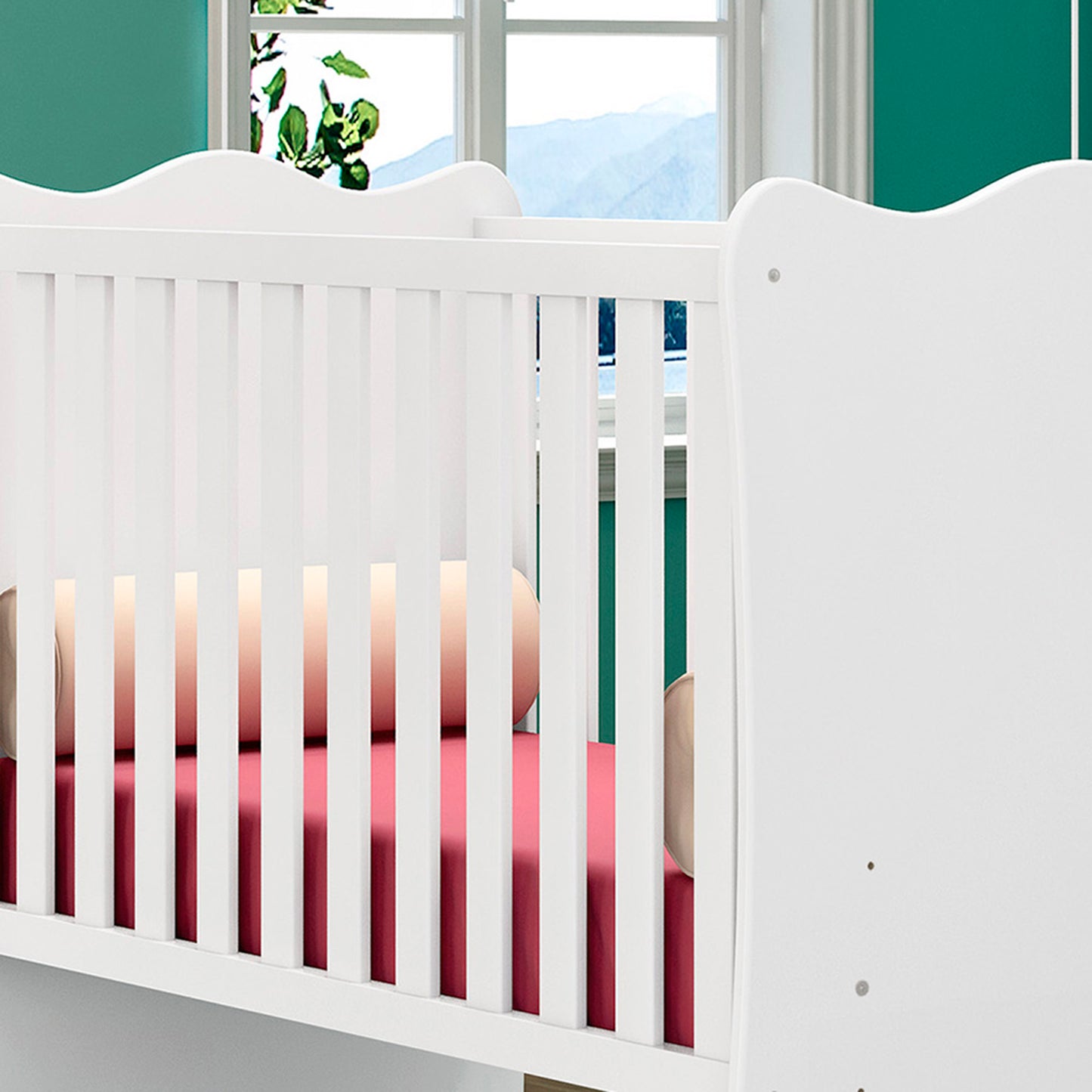 Berço Doce Sonho Confortável com Suporte para Mosquiteiro