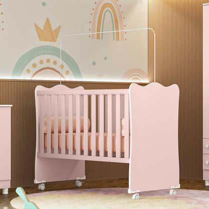 Berço Doce Sonho Confortável com Suporte para Mosquiteiro