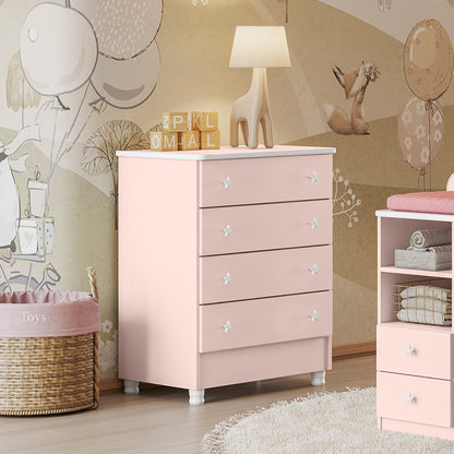 Cômoda 4 Gavetas Doce Sonho