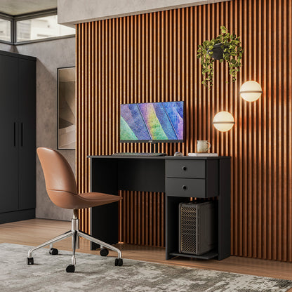 Mesa Escrivaninha com 2 Gavetas e Prateleira para CPU