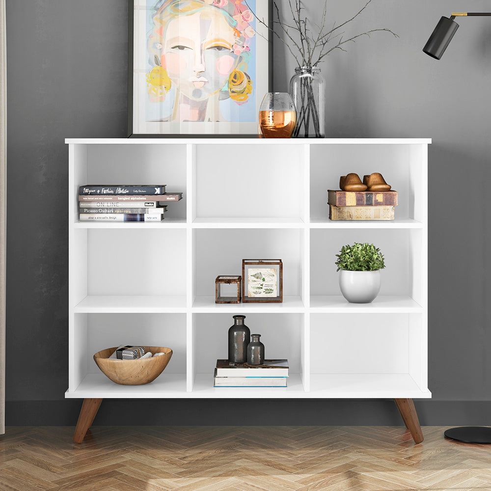 Nicho Organizador com 9 Compartimentos Pés Retrô ou Rodízios