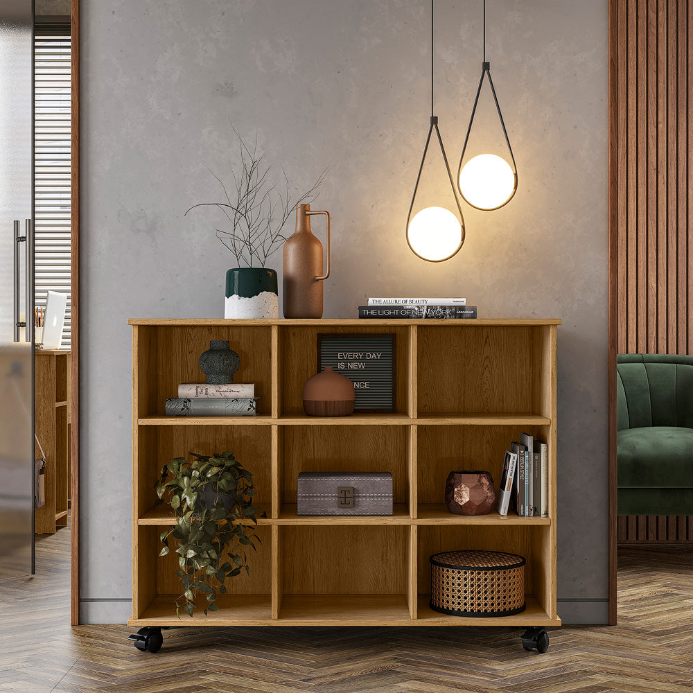 Nicho Organizador com 9 Compartimentos Pés Retrô ou Rodízios