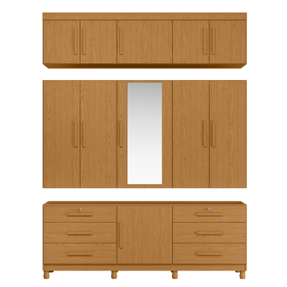 Guarda-Roupa Triton Plus 6 Portas em MDP com Corrediças Telescópicas