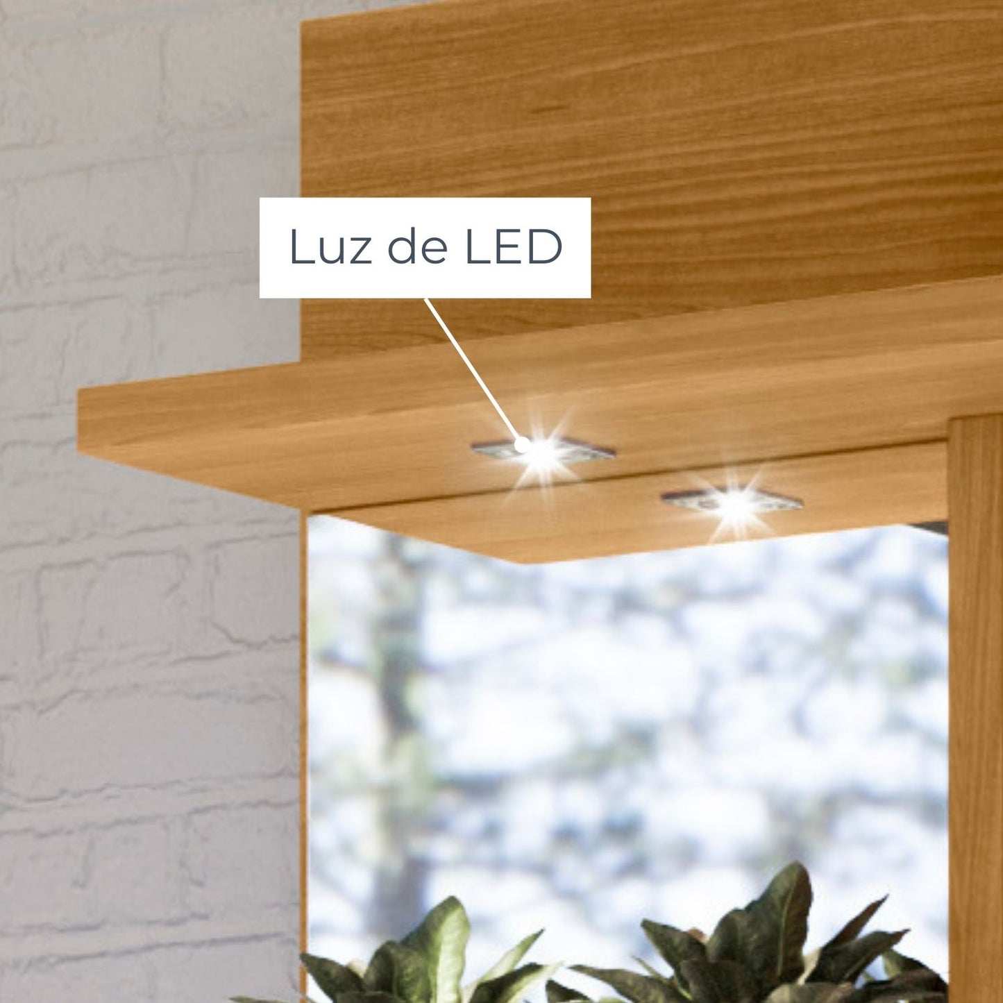 Painel Home Suspenso Frizz Supreme com Portas Deslizantes